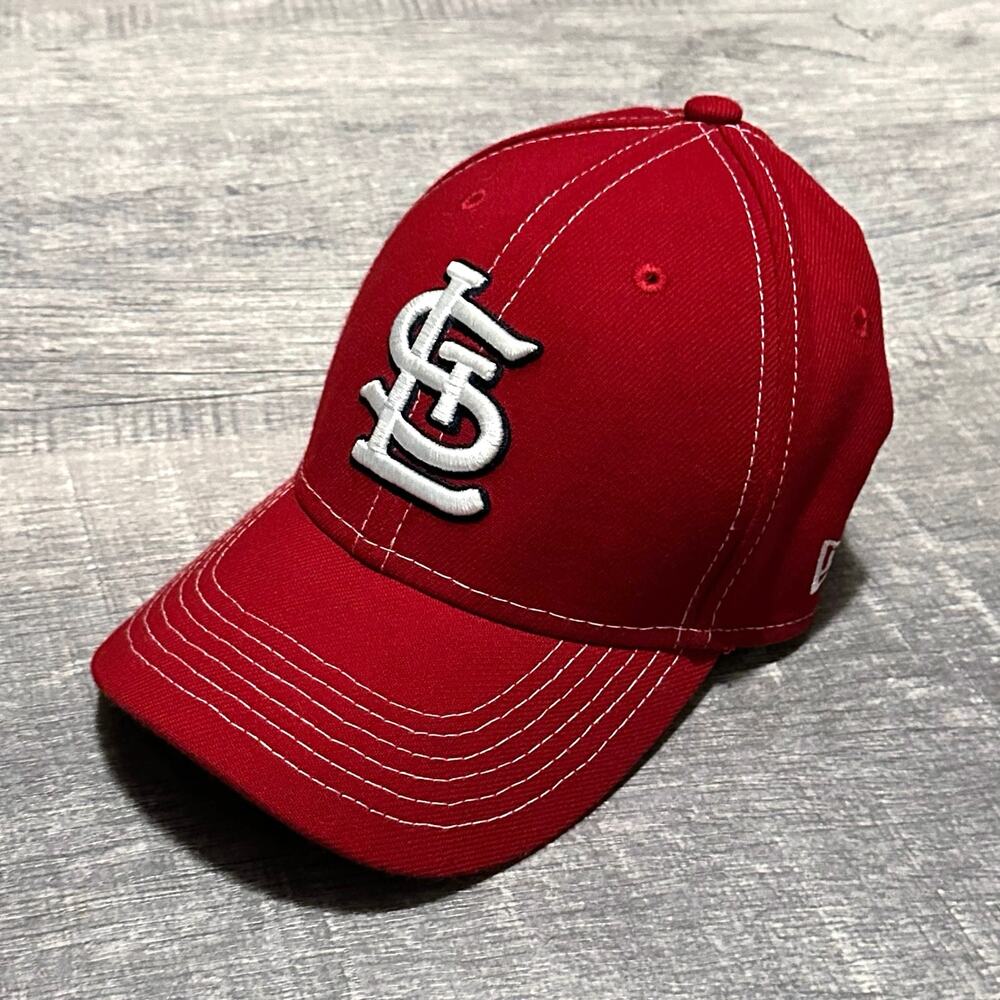 New Era 39Thirty St Louis Cardinals Child Youth Hat Cap 4-10 Yrs Red Stretch Fit